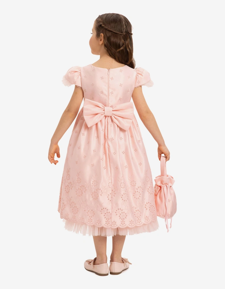 Girls Dress with Matching Bag in Pink
