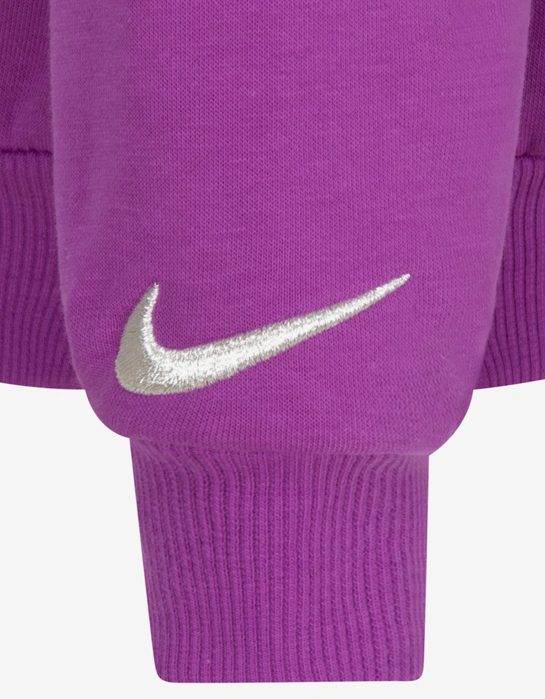 Girls Shine Sweatshirt in Purple