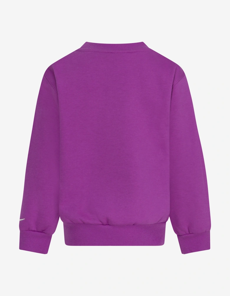 Girls Shine Sweatshirt in Purple