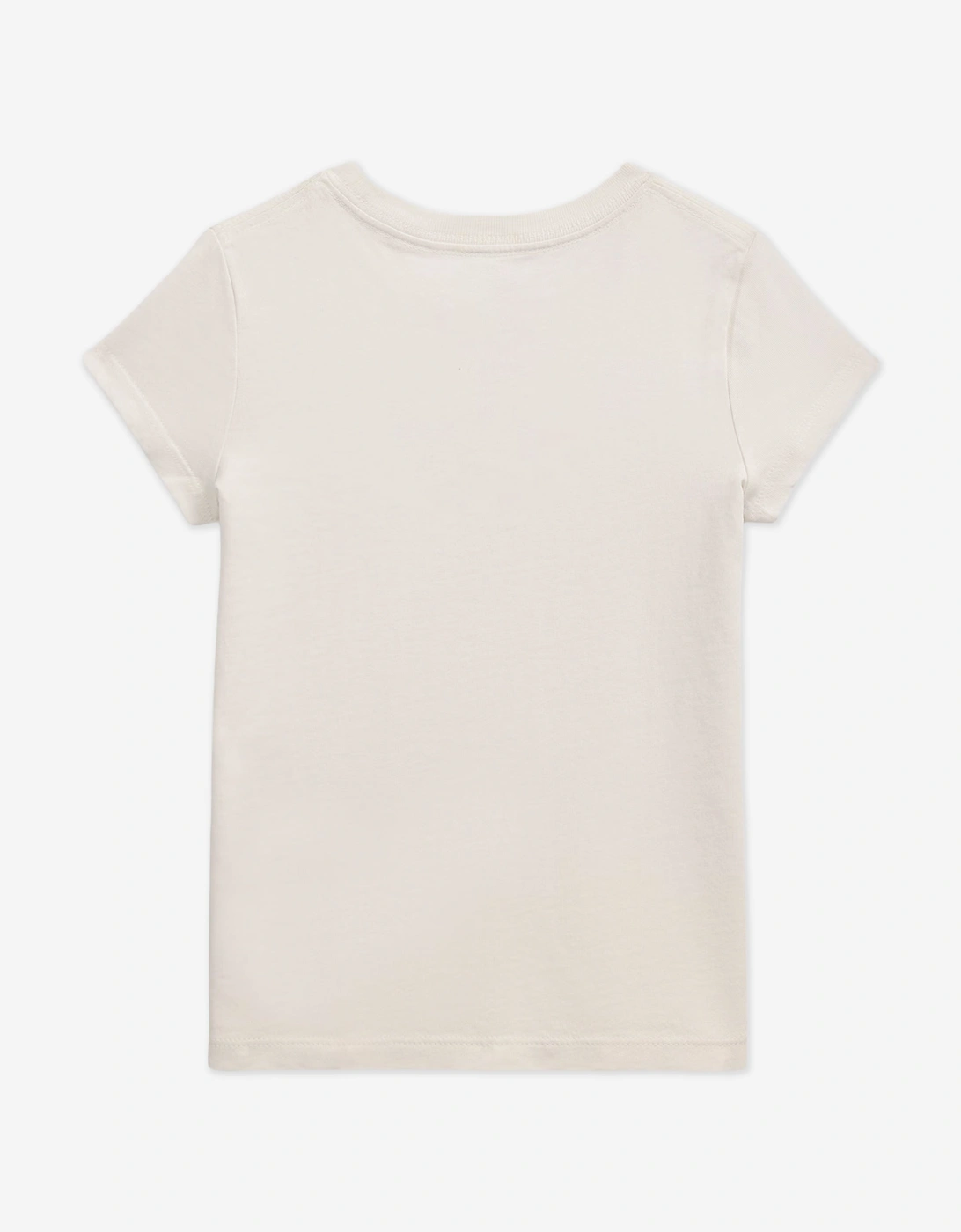 Girls Jersey Flag T-Shirt in White