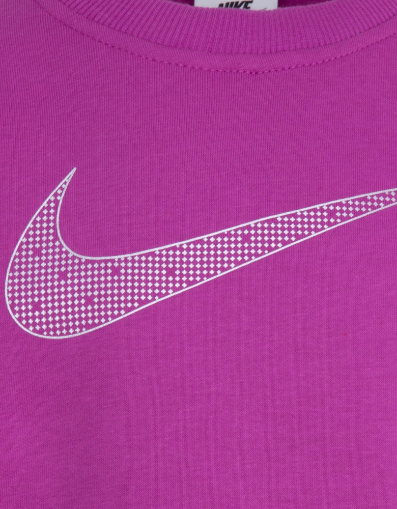 Girls Shine Sweatshirt in Purple