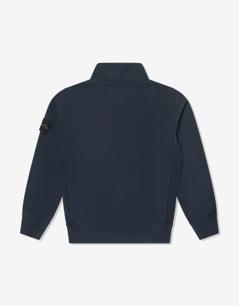 Boys Half Zip Sweatshirt in Navy