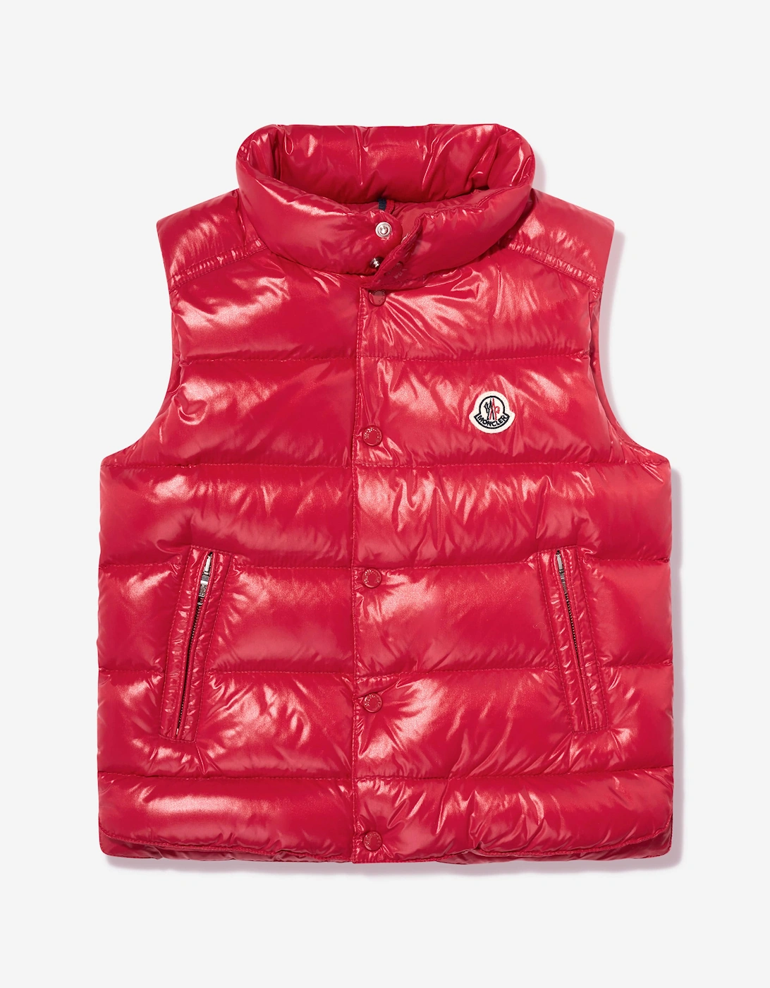Enfant Boys Down Padded Tib Gilet in Red
