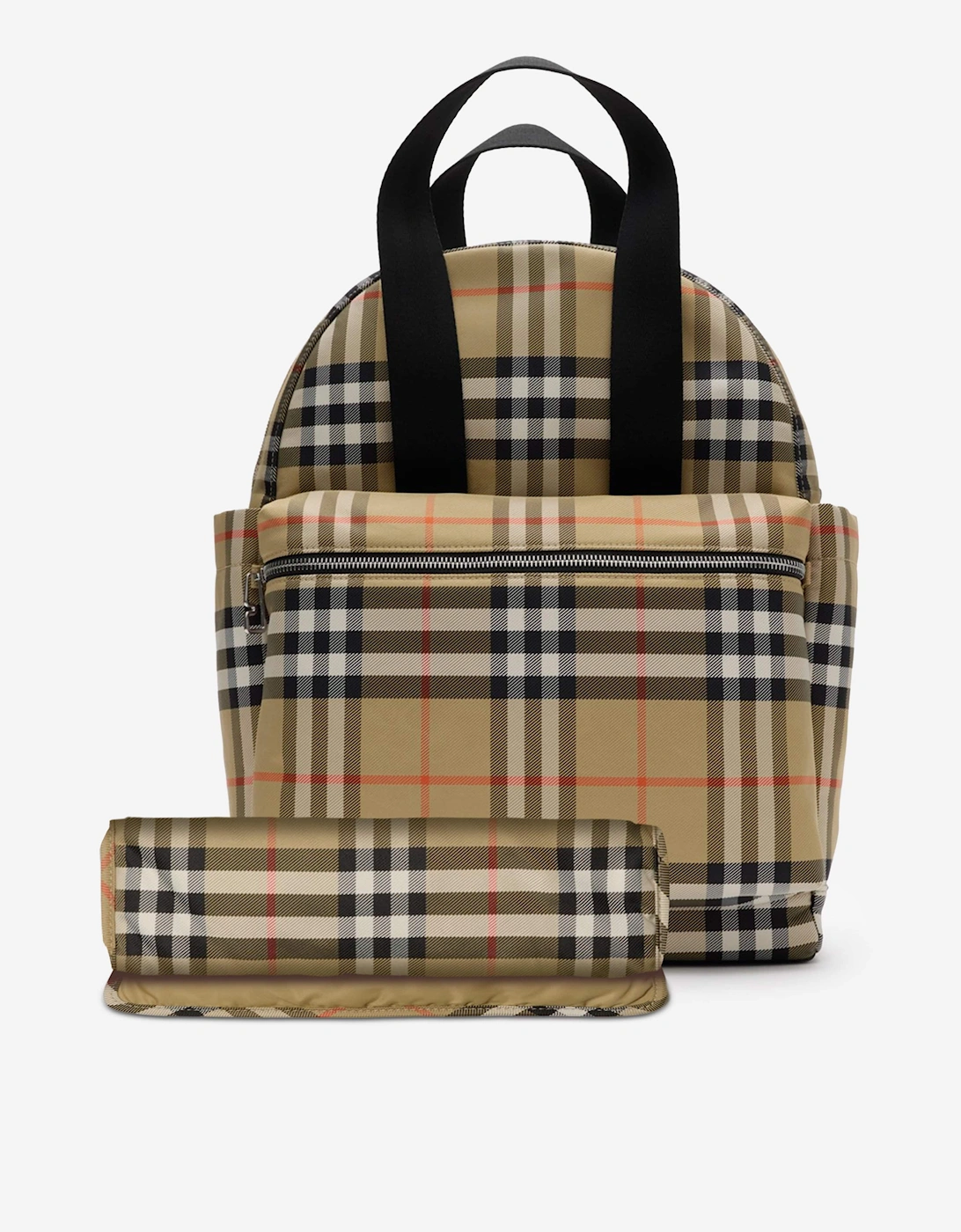 Baby Norwich Check Changing Bag in Beige (41cm), 7 of 6