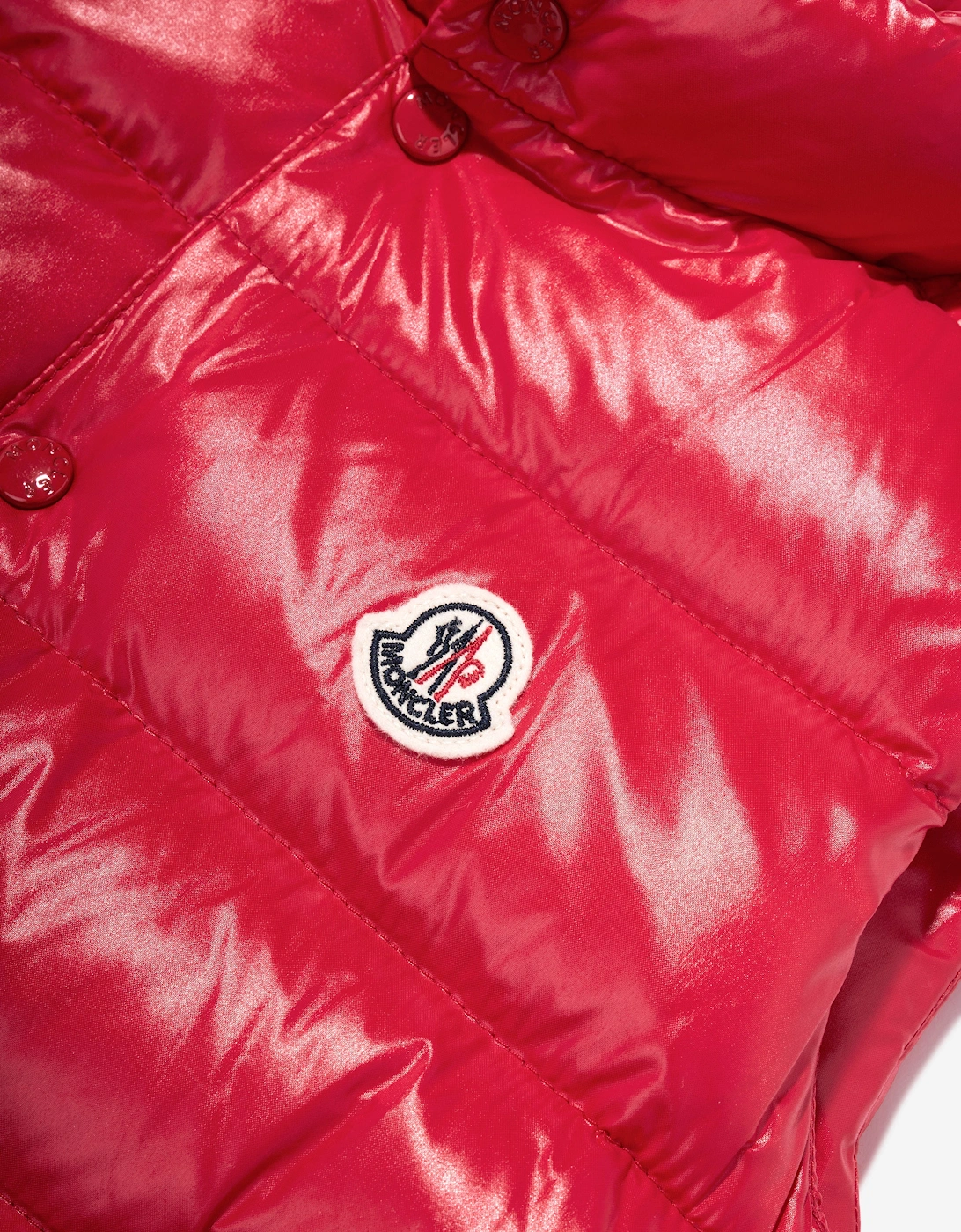 Enfant Boys Down Padded Tib Gilet in Red