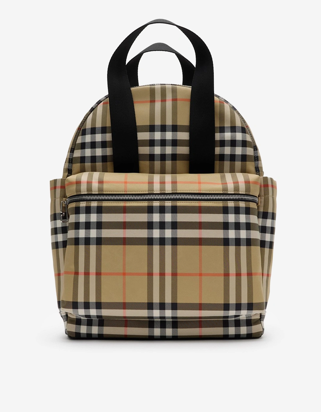 Baby Norwich Check Changing Bag in Beige (41cm)