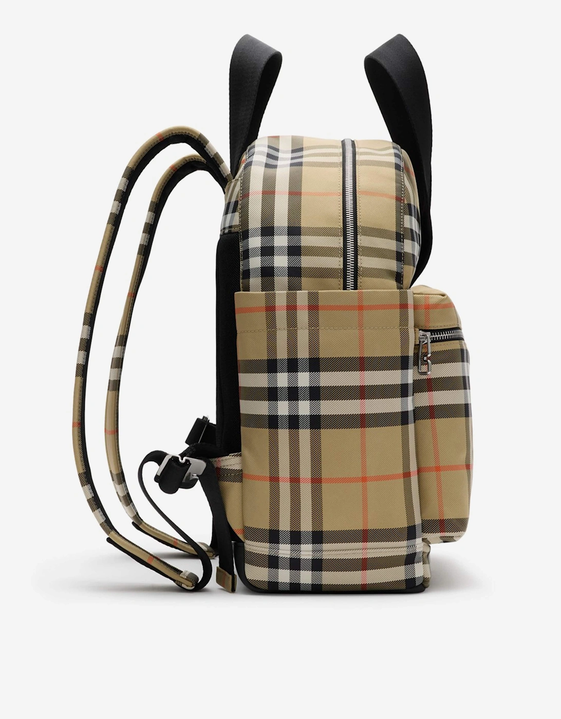 Baby Norwich Check Changing Bag in Beige (41cm)