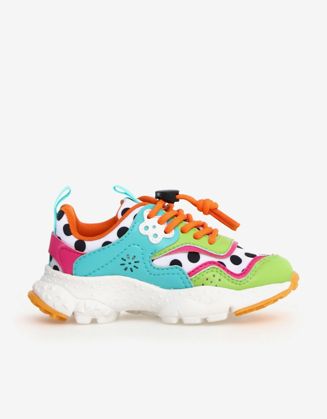 Flower Mountain Girls Multi 'S Doi Spotted Trainers In Colour - : 2.5 (Older) Eu Size 35 Kids