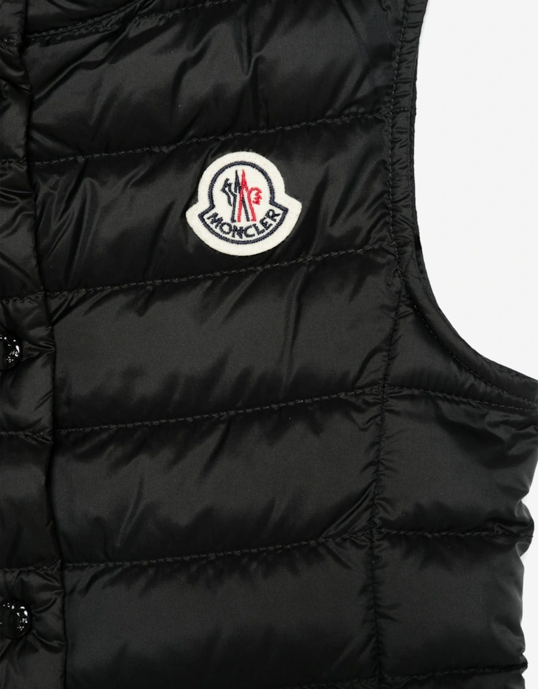 Girls Down Padded Liane Gilet in Black