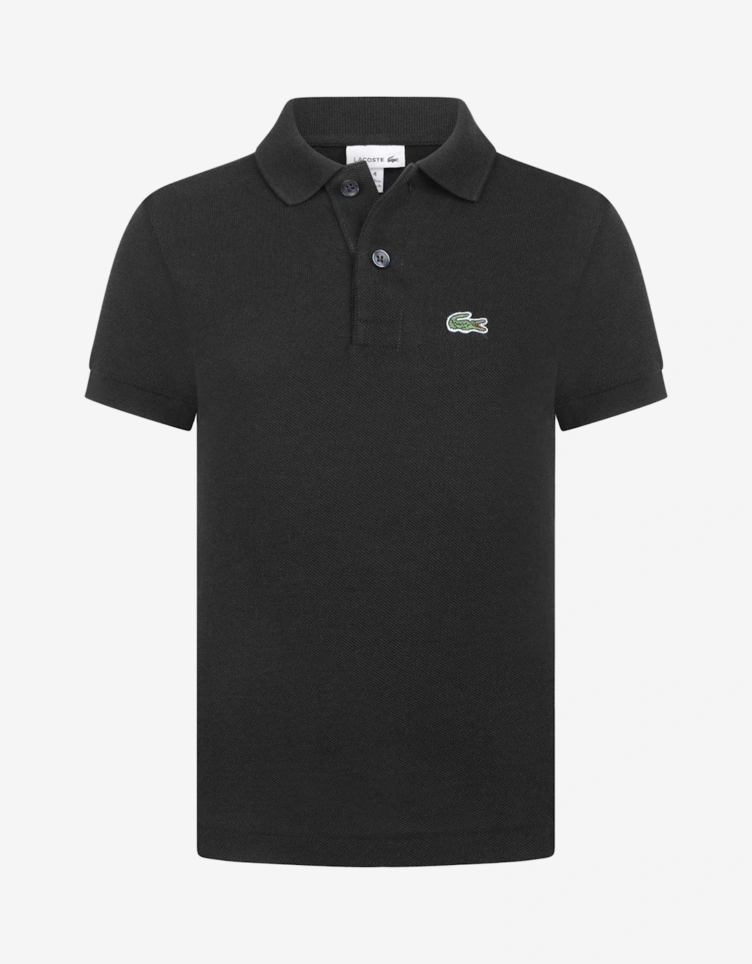 Boys Logo Polo Shirt in Black
