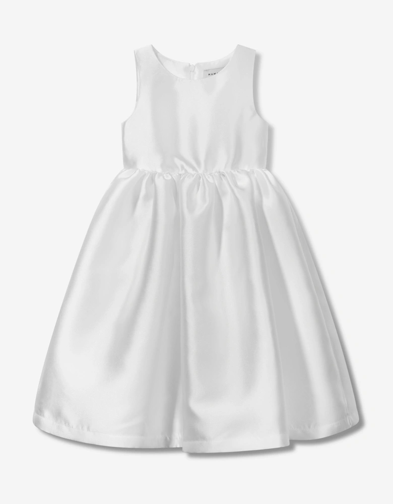 Girls Flared Special Occasion Dress With Bolero in White