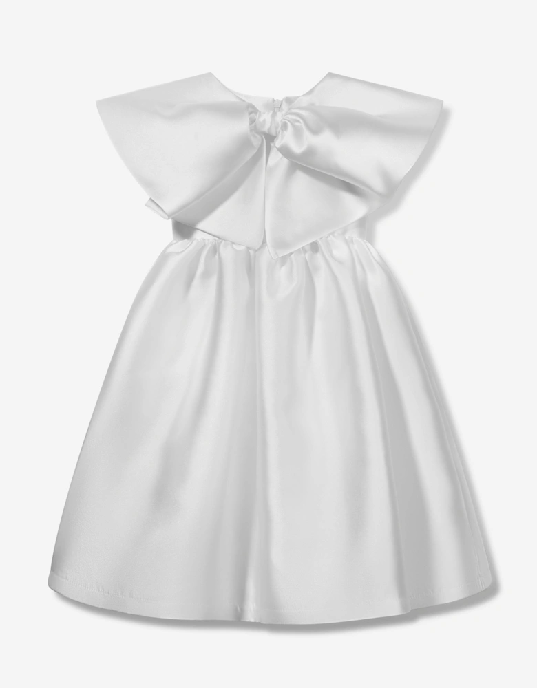 Girls Flared Special Occasion Dress With Bolero in White
