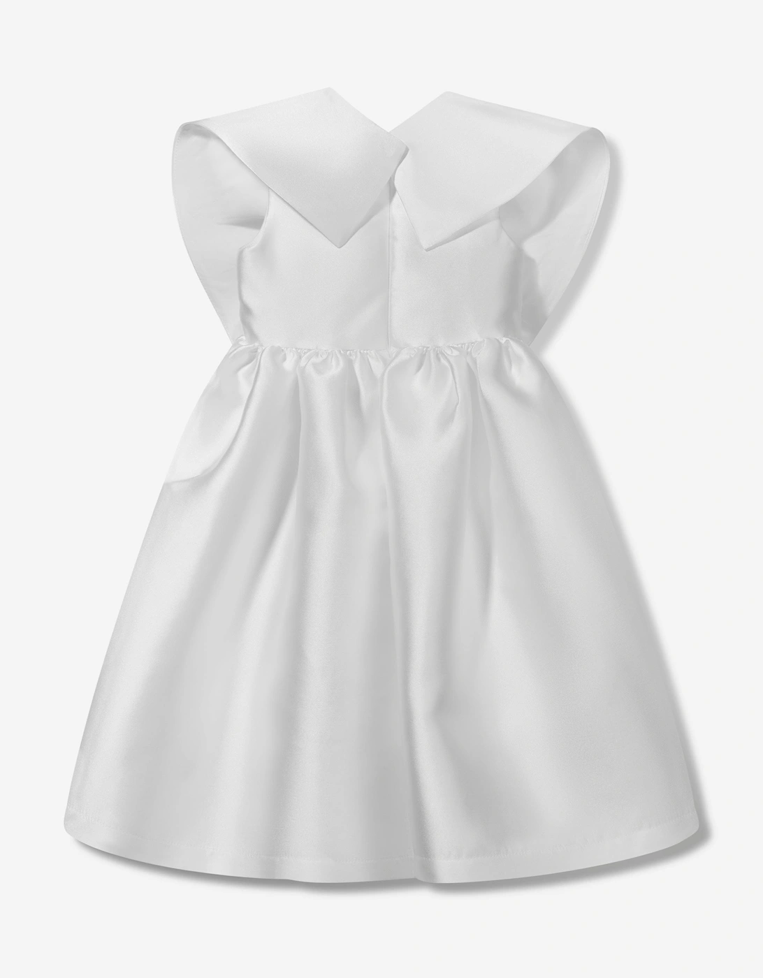Girls Flared Special Occasion Dress With Bolero in White