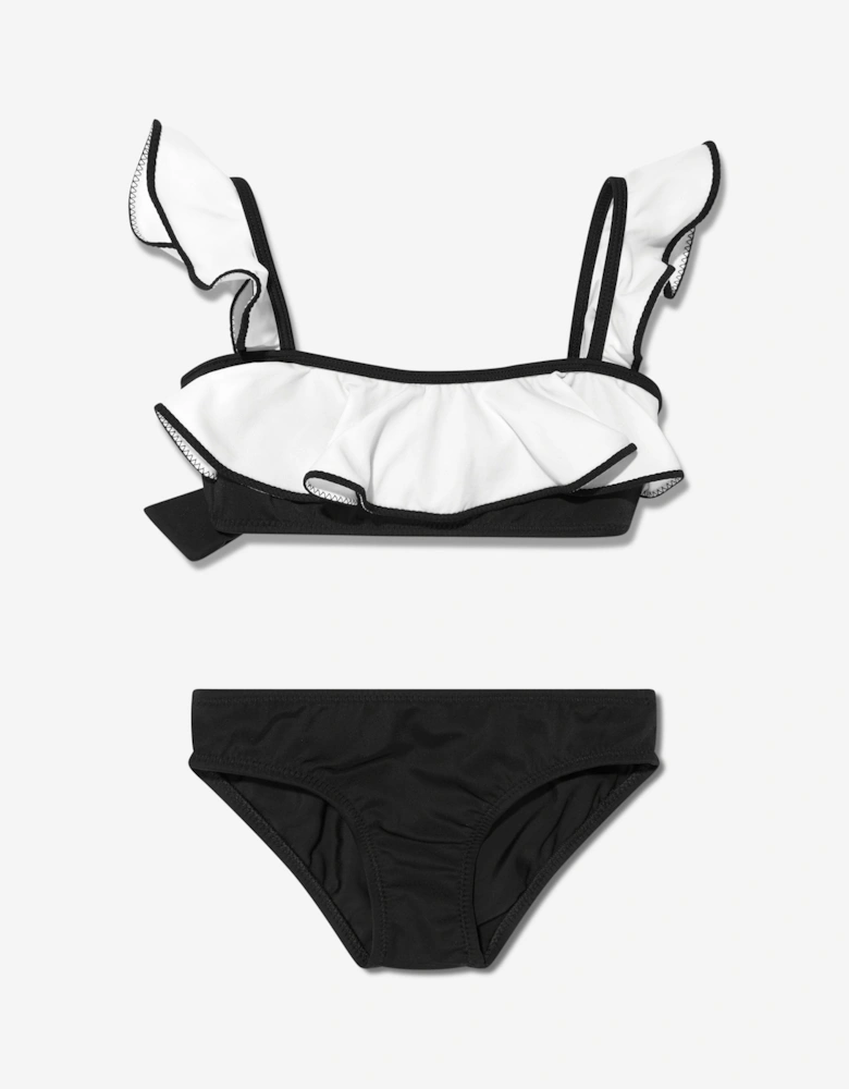 Girls Oppa Ruffle Bikini in Black
