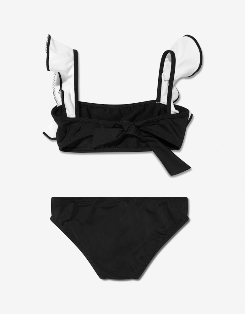 Girls Oppa Ruffle Bikini in Black