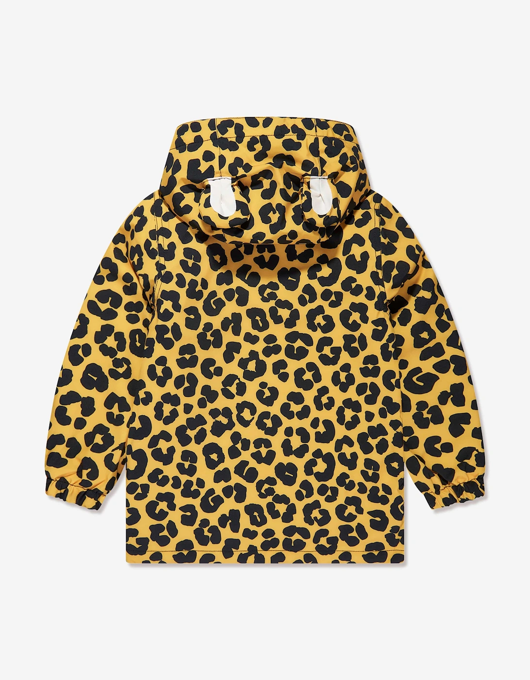 Kids Dash The Leopard Raincoat in Yellow