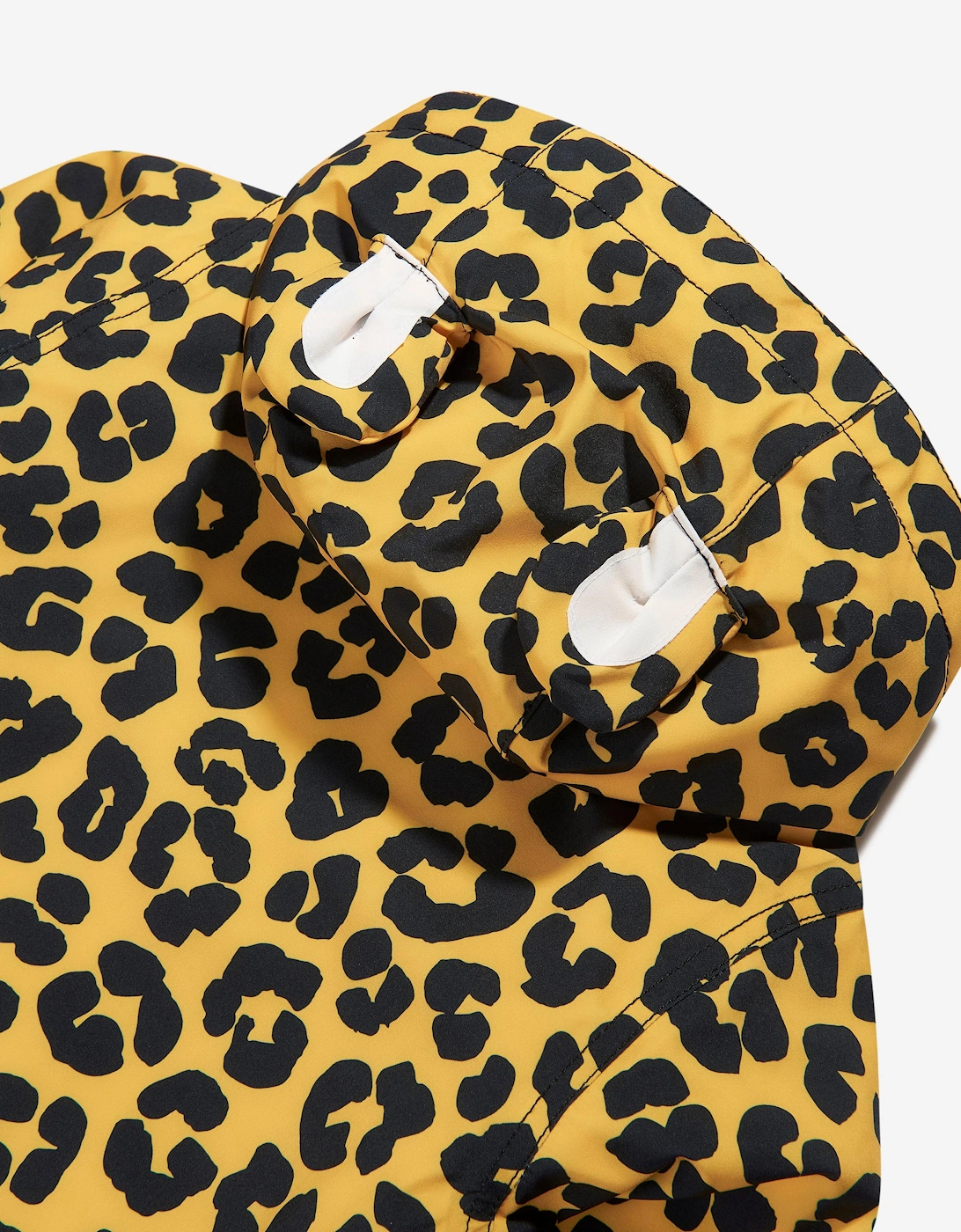 Kids Dash The Leopard Raincoat in Yellow