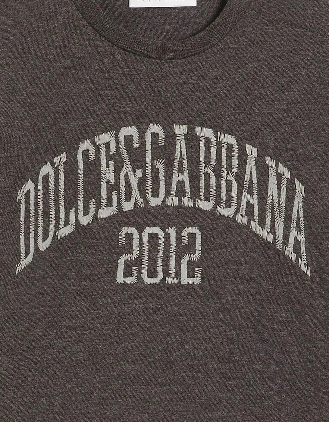Baby Boys Embroidered Logo T-Shirt in Grey