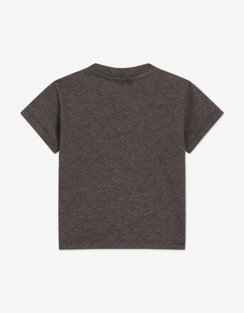 Baby Boys Embroidered Logo T-Shirt in Grey