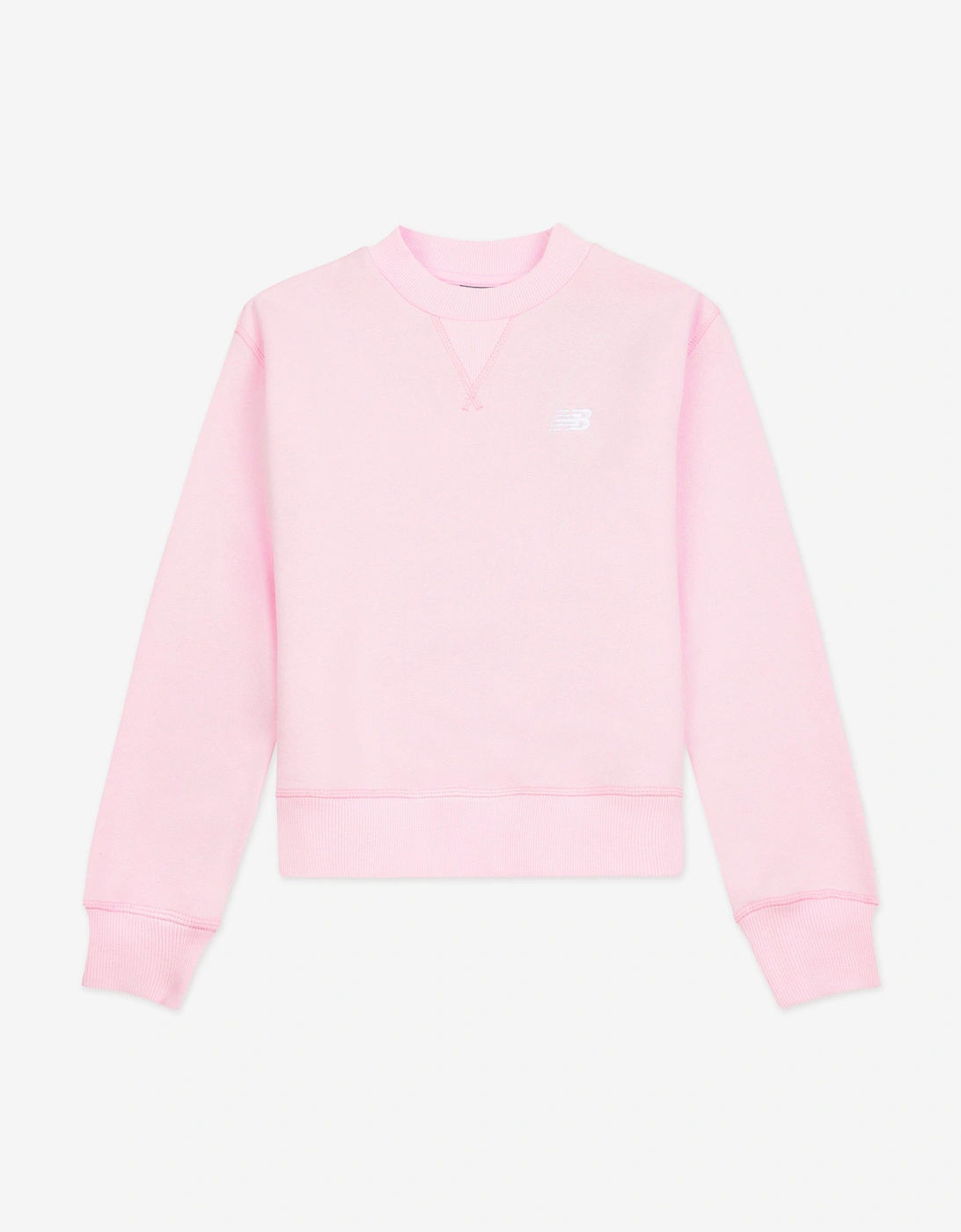 Girls Brush Back Small Logo Sweatshirt in Pink