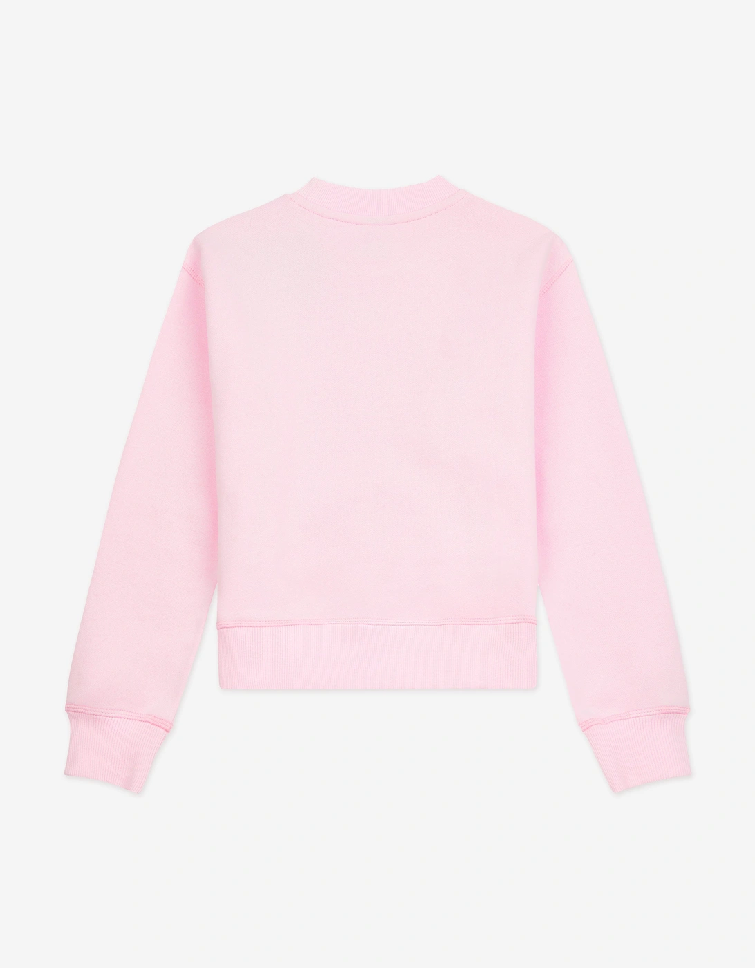 Girls Brush Back Small Logo Sweatshirt in Pink