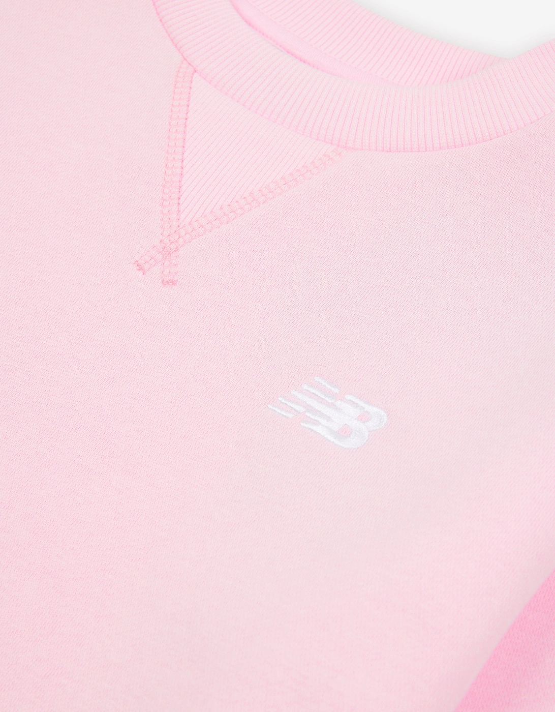 Girls Brush Back Small Logo Sweatshirt in Pink