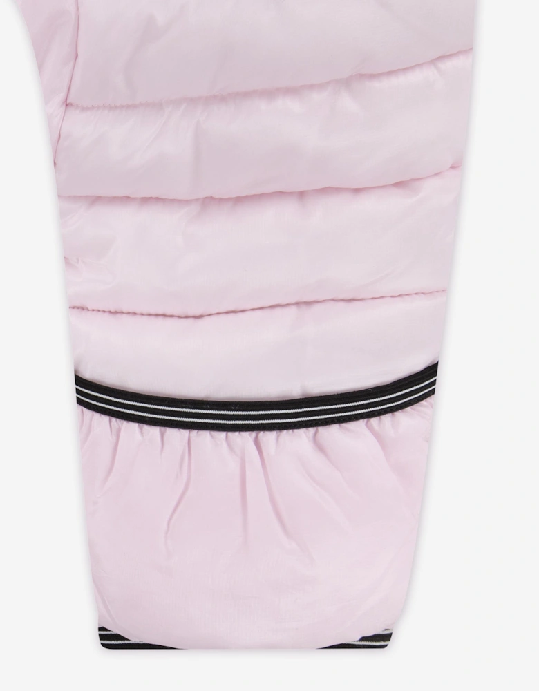 Baby Girls Swoosh Snowsuit in Pink