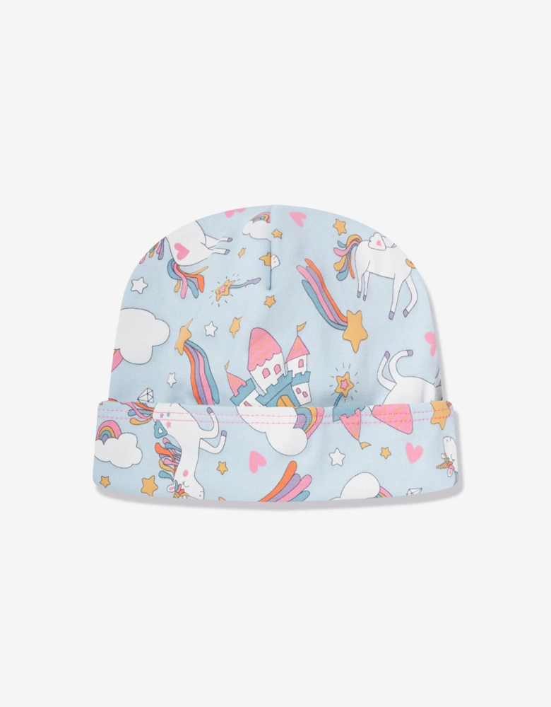 Baby Girls Dreamy Unicorns Hat in Pink