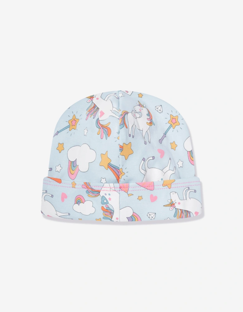 Baby Girls Dreamy Unicorns Hat in Pink