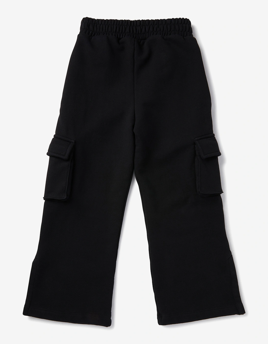 Girls Bookish Cargo Sweatpants in Black