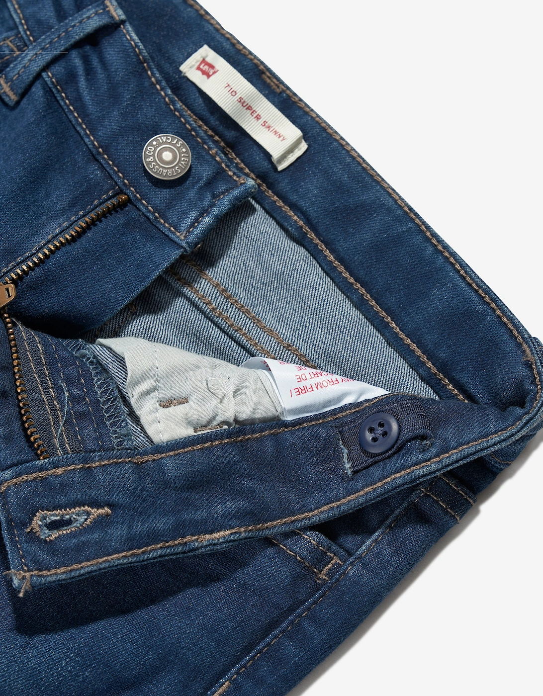 Girls 710 Super Skinny Jeans in Blue