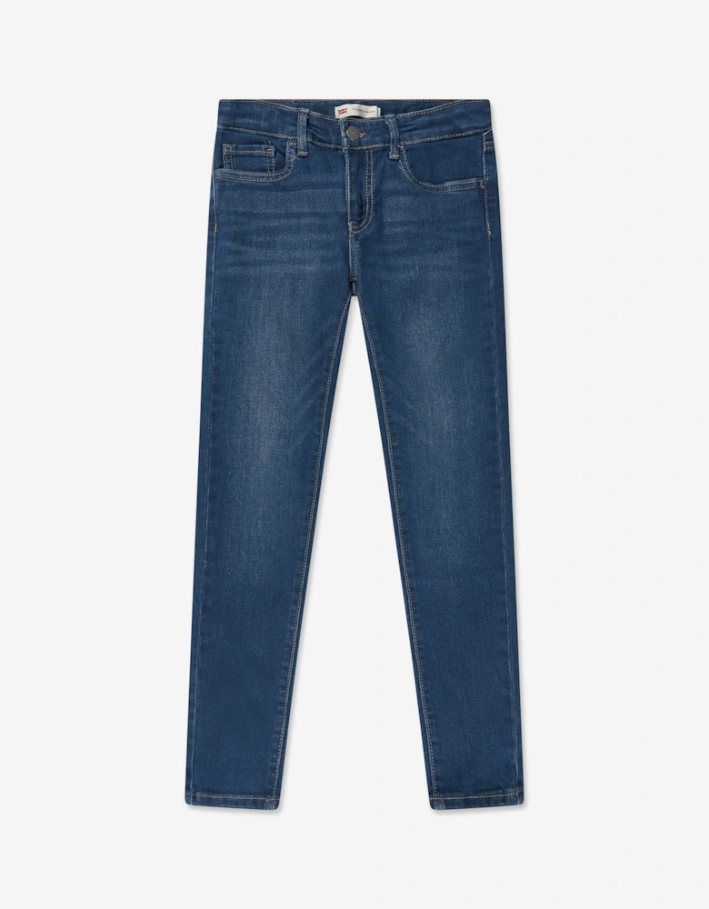 Girls 710 Super Skinny Jeans in Blue