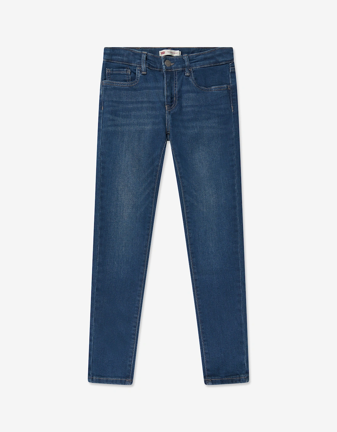 Girls 710 Super Skinny Jeans in Blue, 5 of 4
