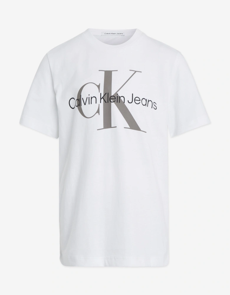 Kids Monogram Logo T-Shirt in White