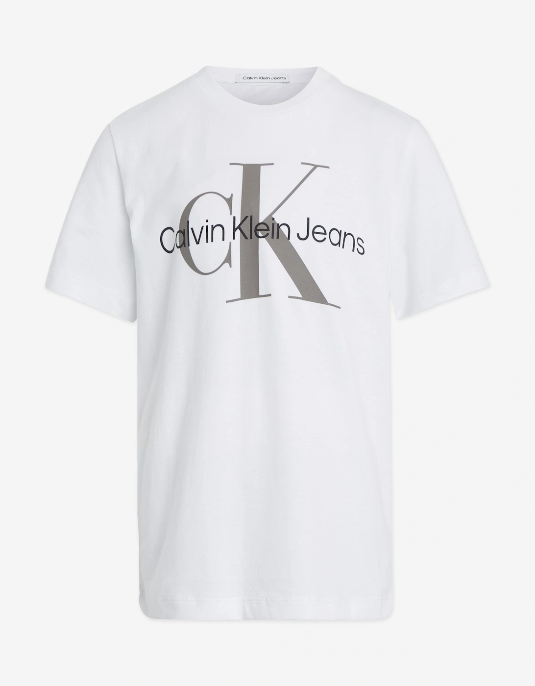 Kids Monogram Logo T-Shirt in White, 4 of 3