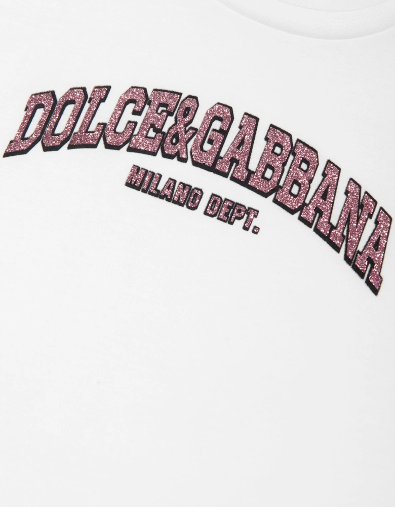 Girls Logo T-Shirt in White
