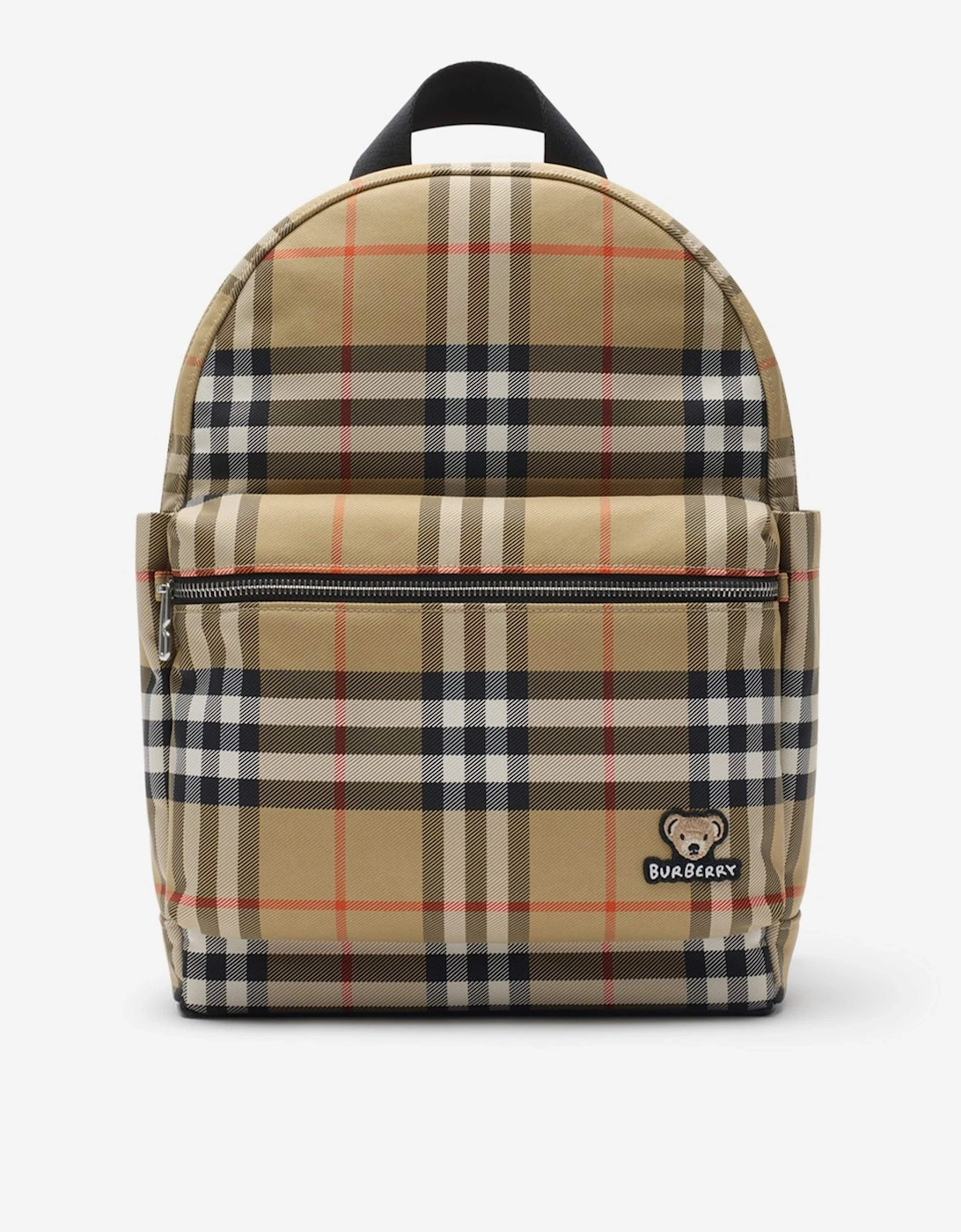 Kids Huey Check Backpack in Beige (23cm), 6 of 5
