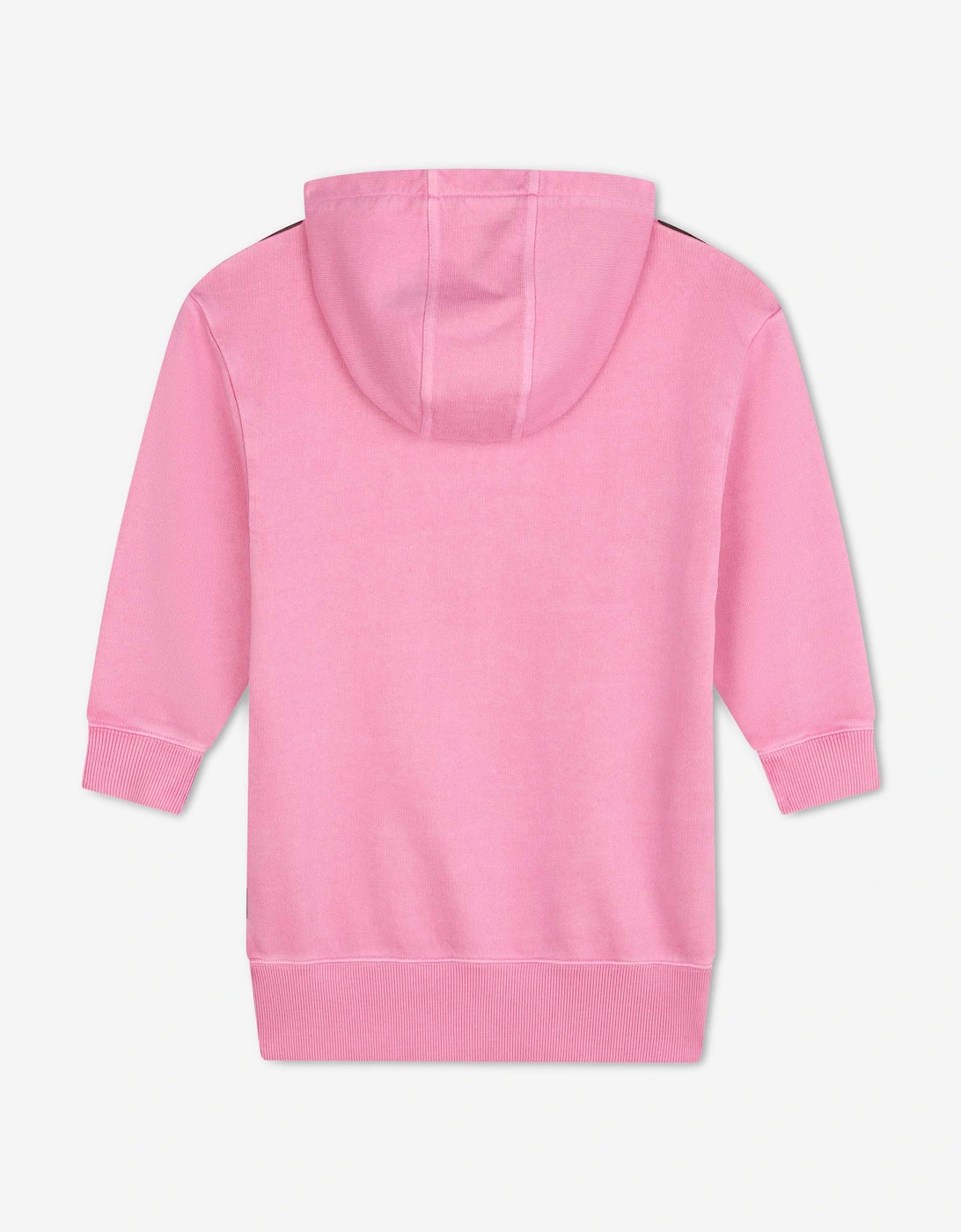 Girls Smiley World Hooded Sweater Dress in Pink