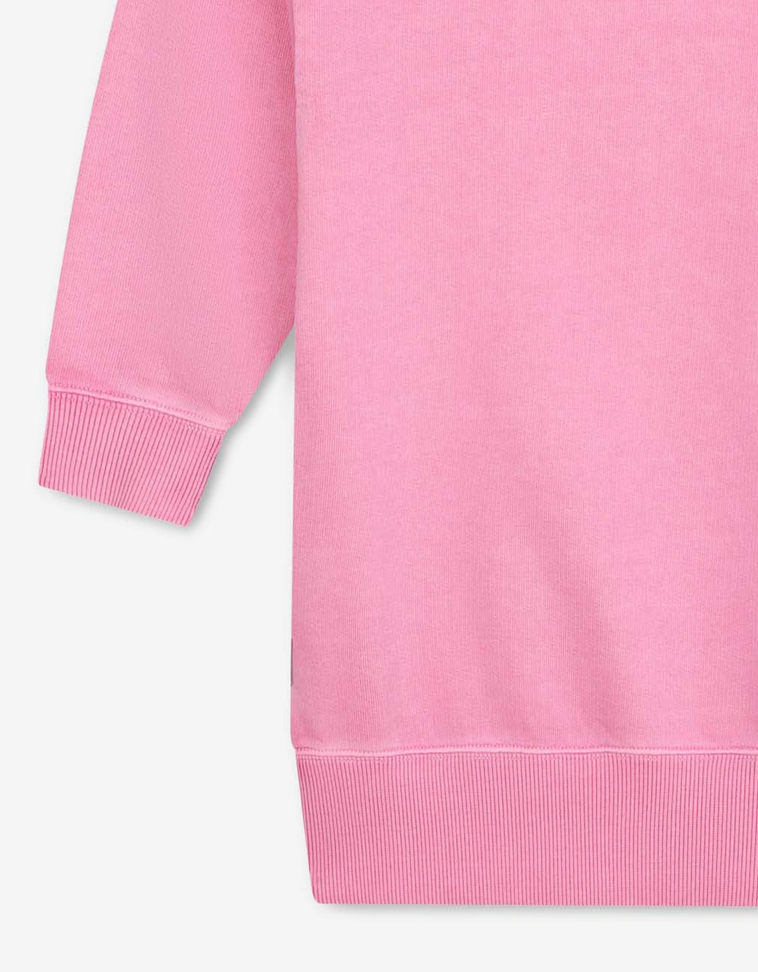 Girls Smiley World Hooded Sweater Dress in Pink