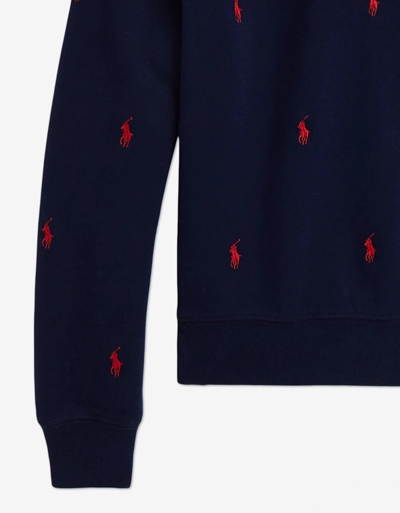 Girls Logo Sweatahirt in Navy