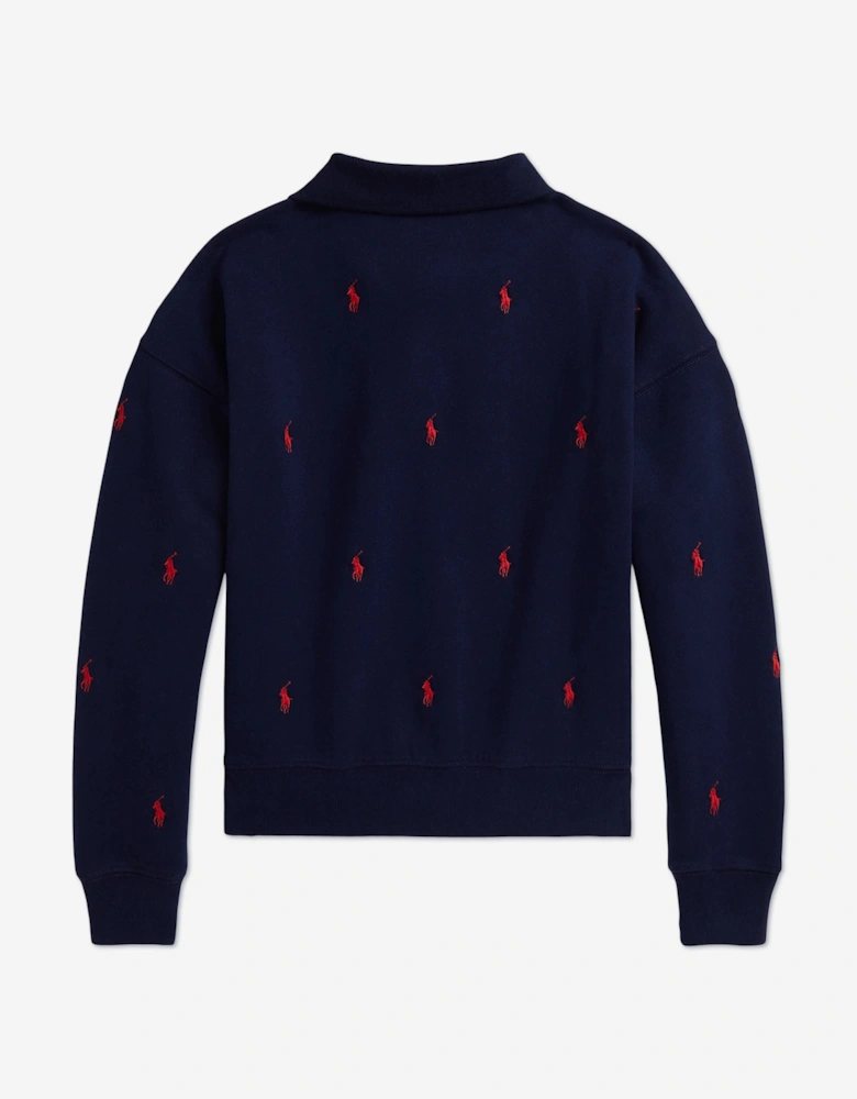 Girls Logo Sweatahirt in Navy