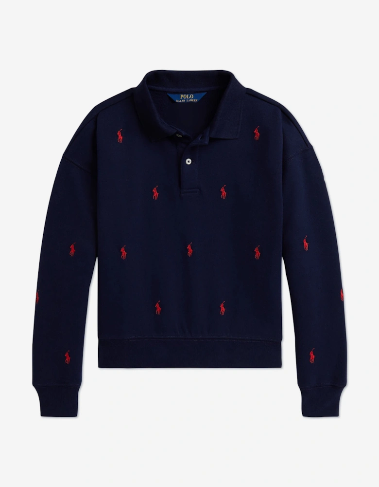 Girls Logo Sweatahirt in Navy