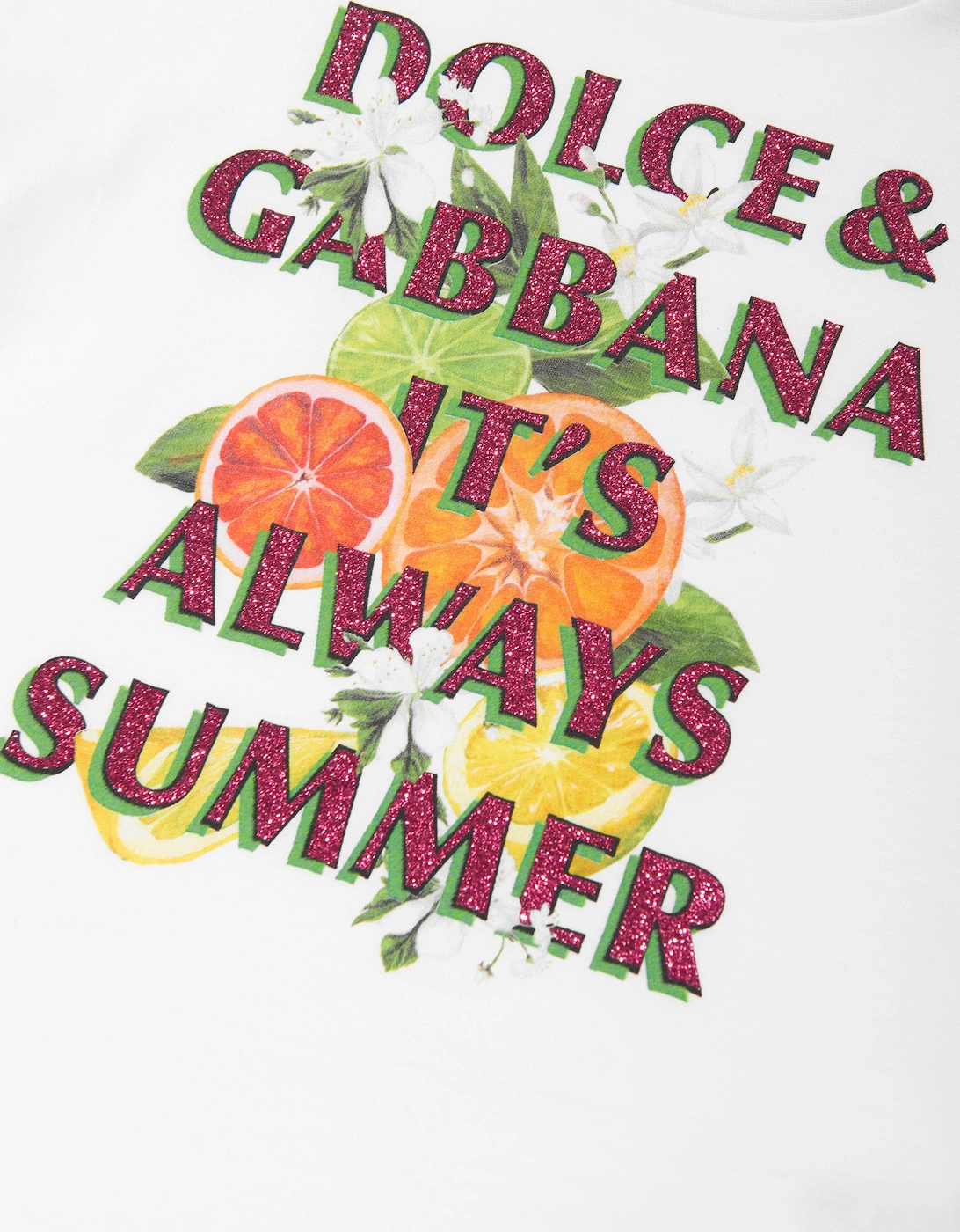 Girls It's Always Summer T-Shirt in White
