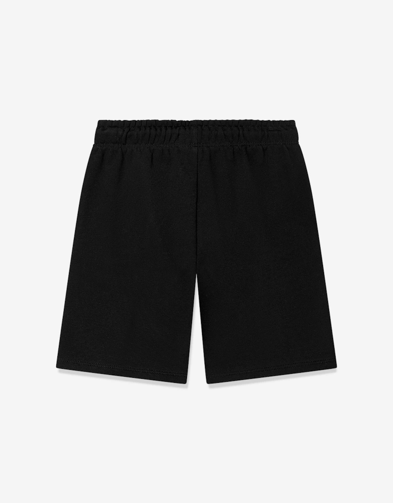 Kids Monogram Relaxed Shorts in Black