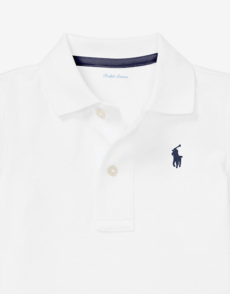 Baby Boys Logo Bodysuit in White