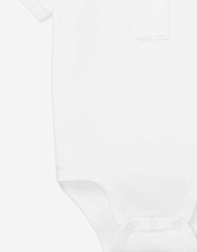 Baby Boys Logo Bodysuit in White