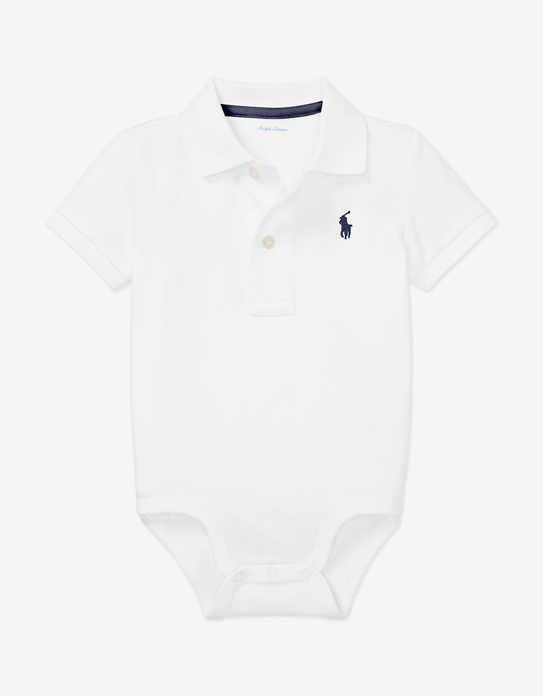 Baby Boys Logo Bodysuit in White, 6 of 5