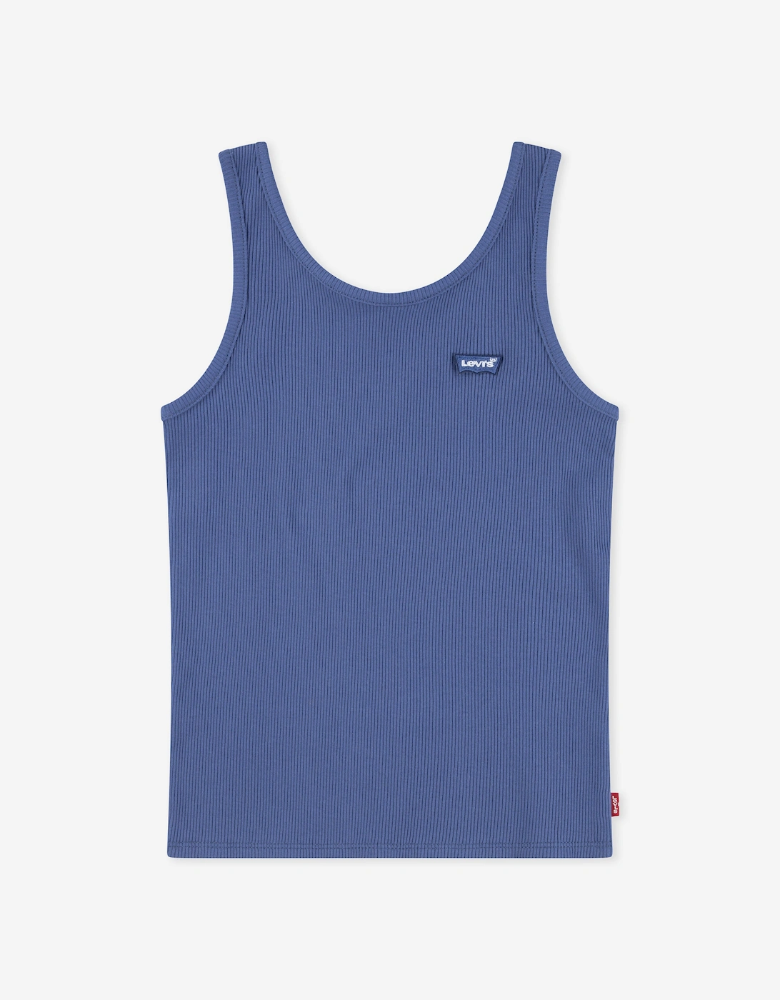 Girls Meet and Greet Ribbed Tank Top in Navy, 5 of 4