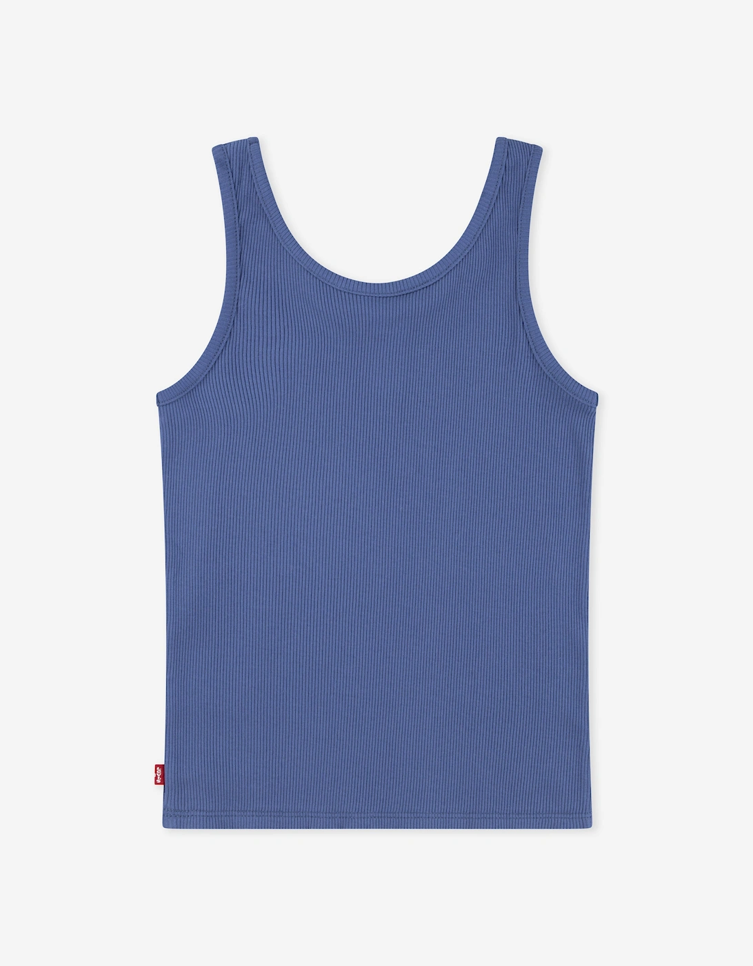 Girls Meet and Greet Ribbed Tank Top in Navy