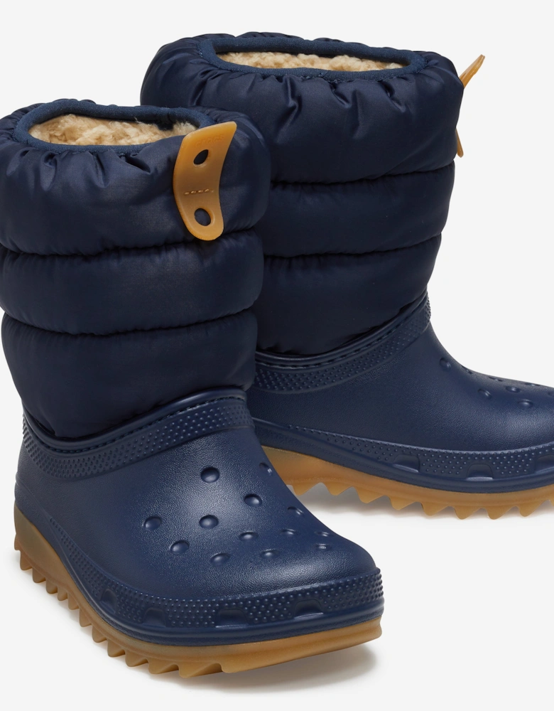 Kids Classic Neo Puff Boots in Navy